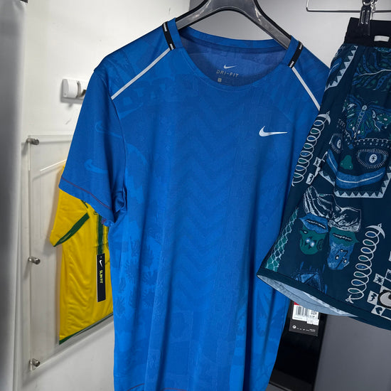 NIKE BLUE CHINESE SHORT SET