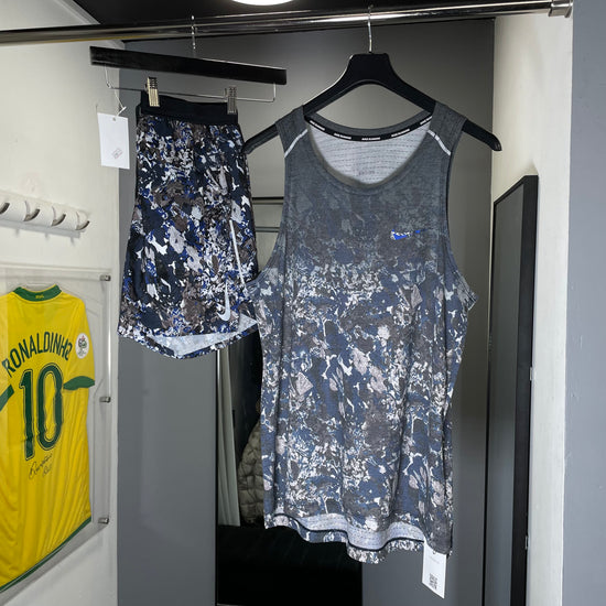 NIKE FLORAL VEST SHORT SET
