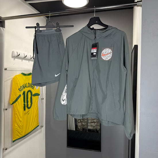 NIKE GREY WINDRUNNER SHORT SET