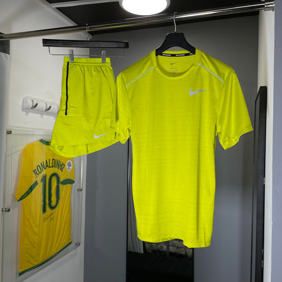 NIKE YELLOW NEON SHORT SET