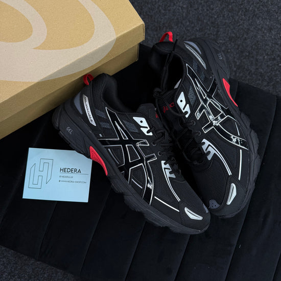 ASICS BLACK RED GEL VENTURE 6