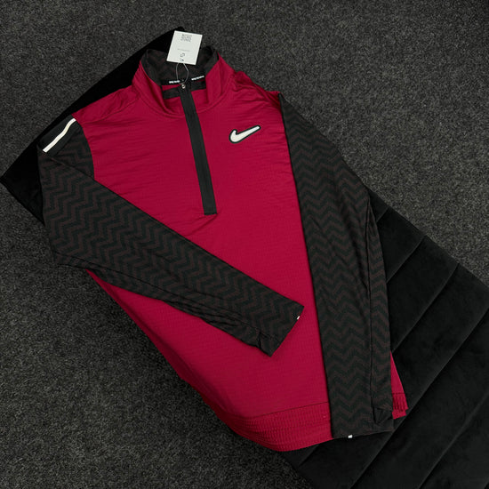 NIKE RED ASIA EXCLUSIVE QUARTER ZIP