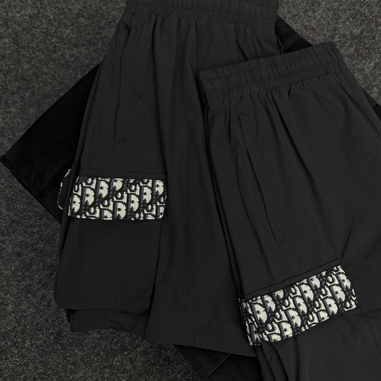 DIOR BLACK CUSTOM SHORTS