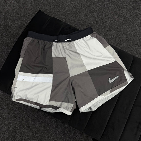 NIKE GREY PATCHWORK SHORTS
