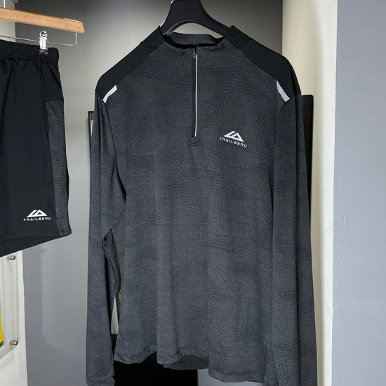 TRAILBERG QUARTER ZIP SHORT SET