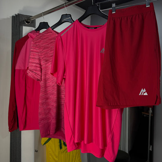 MONTIREX PINK/RED 3 PEICE SHORT SET