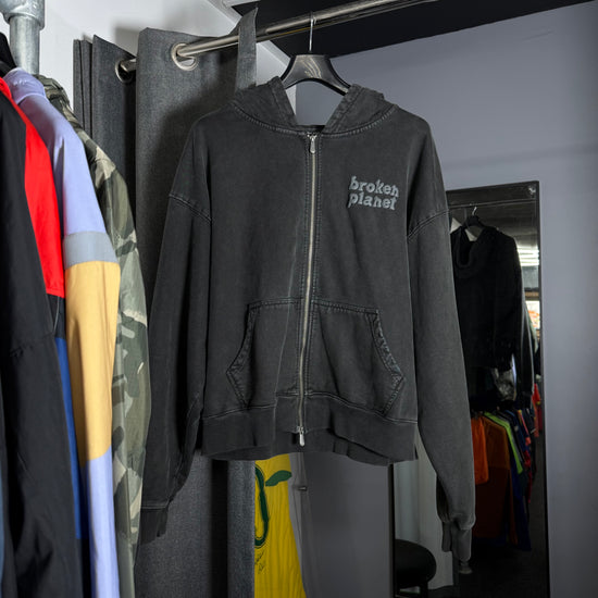 BROKEN PLANET GREY WASH HOODIE