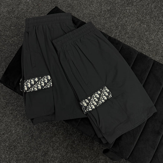 DIOR BLACK CUSTOM SHORTS