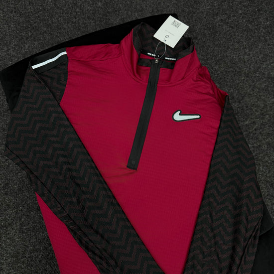 NIKE RED ASIA EXCLUSIVE QUARTER ZIP
