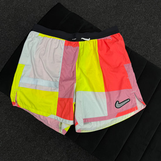 NIKE RED PATCHWORK SHORTS