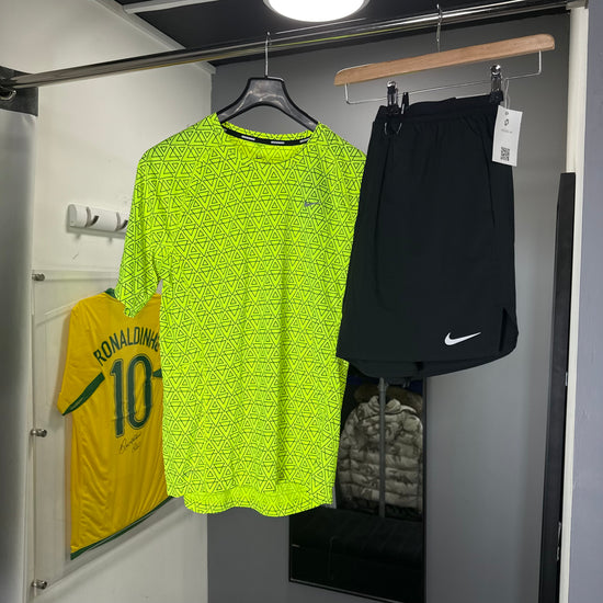NIKE PATTERN NEON SHORT SET